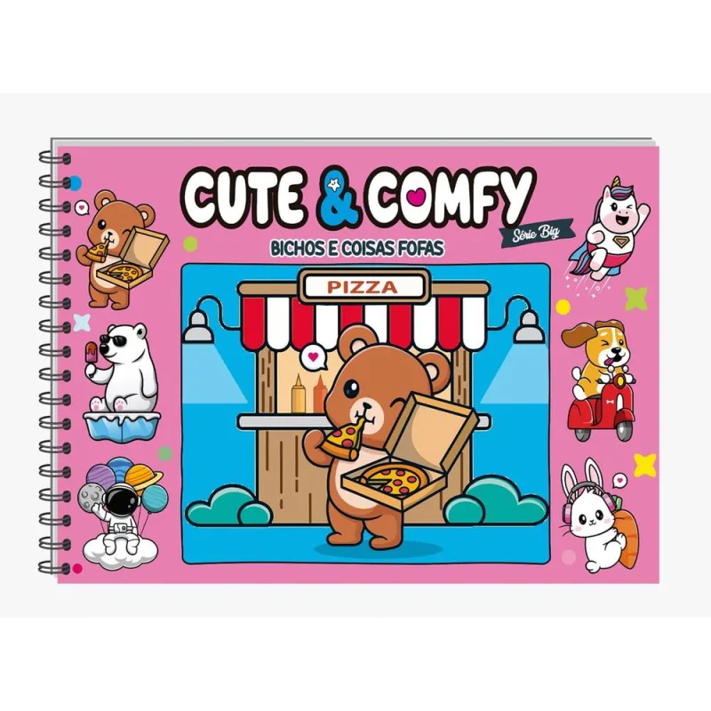 Cute E Comfy Série Big - Bichinhos E Coisas Fofas - Capa Dura Espiral - LC - Livros