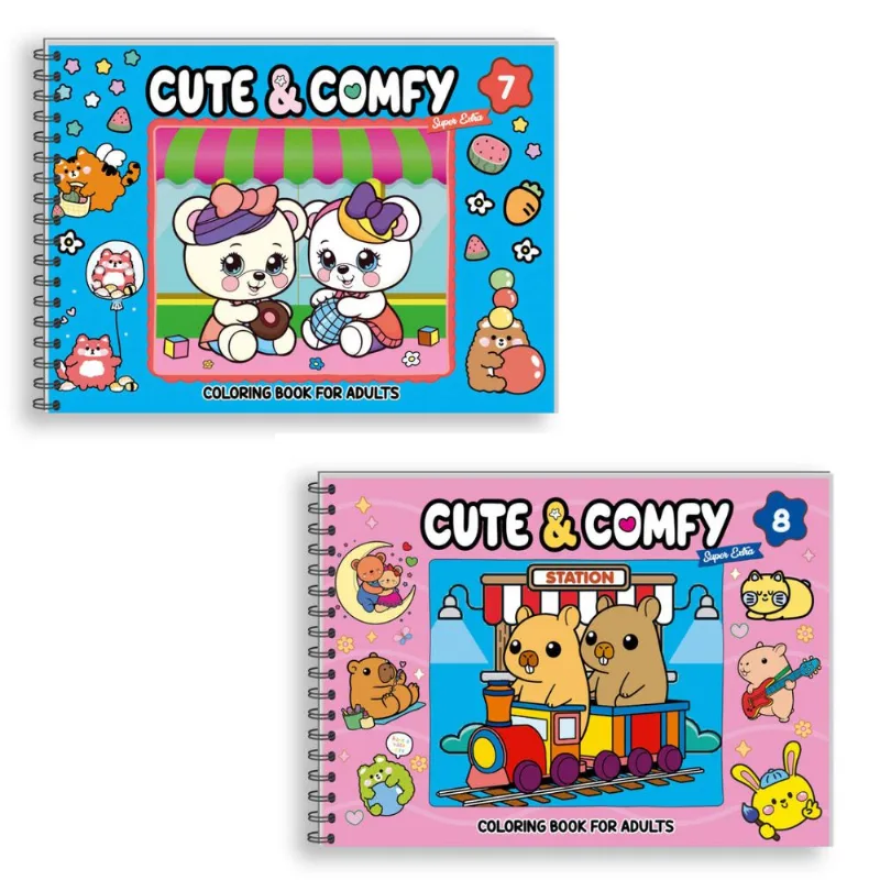 Combo Cute & Comfy Super Extra - Kit com 2 Livros - Capa Dura Holográfica