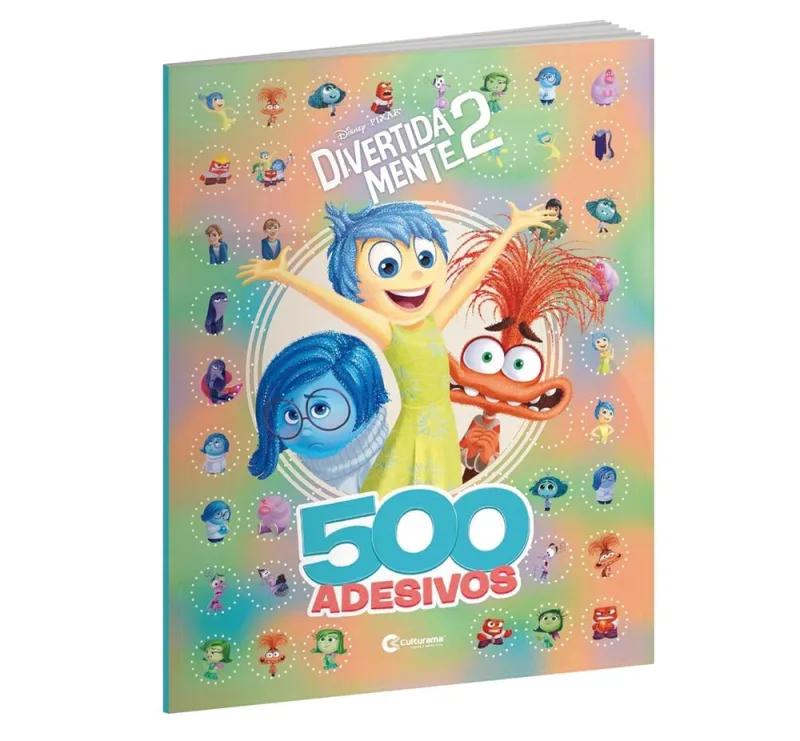 500 Adesivos Divertida Mente 2 - LC - Livros