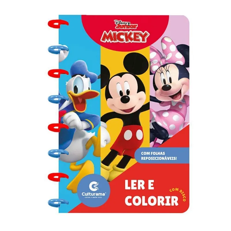 Livro para Ler e Colorir com Disco Disney Culturama - culturama - Livros