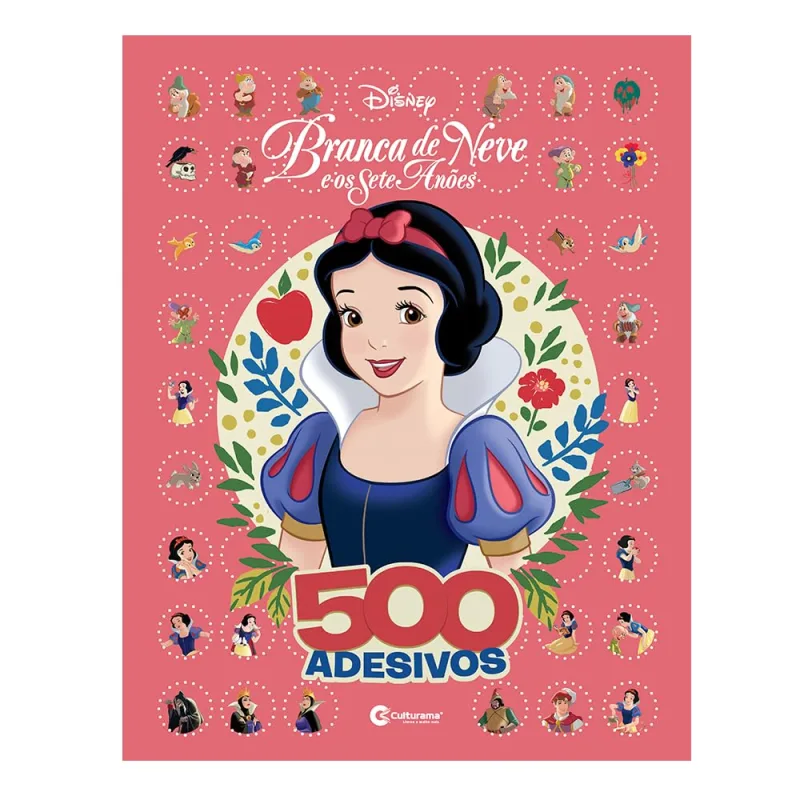 500 Adesivos Branca De Neve - LC - Livros