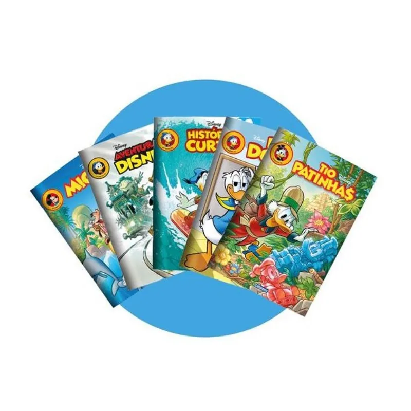 KIT GIBIS DISNEY EDIÇÃO 73 - ABRIL/2025 - COM 5 REVISTAS