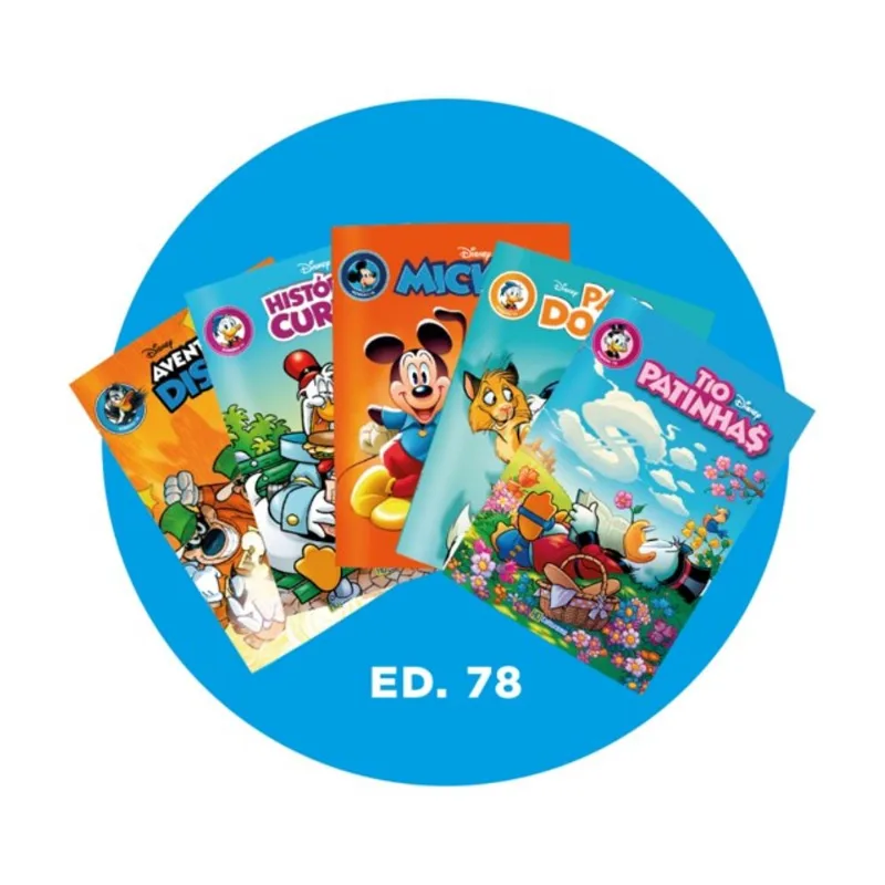 KIT GIBIS DISNEY EDIÇÃO 78 - SETEMBRO/2025 - COM 5 REVISTAS