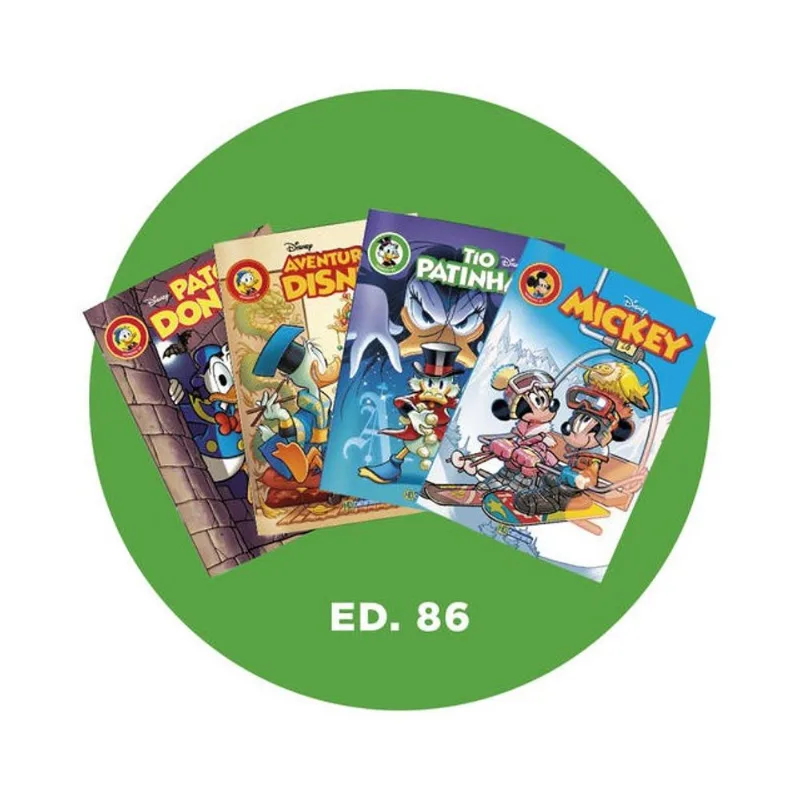 KIT GIBIS DISNEY EDIÇÃO 86 - SETEMBRO/2026 - COM 4 REVISTAS