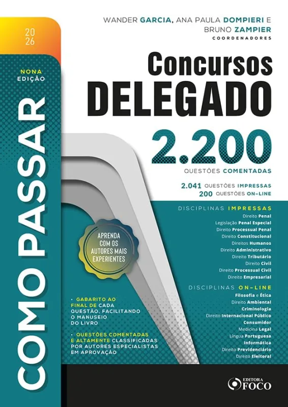 Como Passar Em Concursos De Delegado - LC - Livros