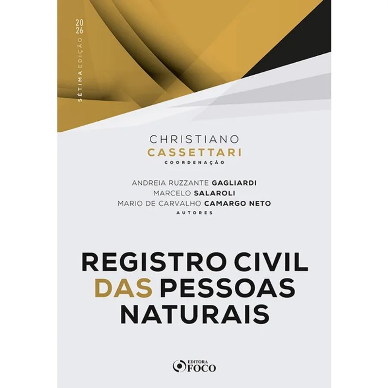 REGISTRO CIVIL DAS PESSOAS NATURAIS - 7ª ED - 2026