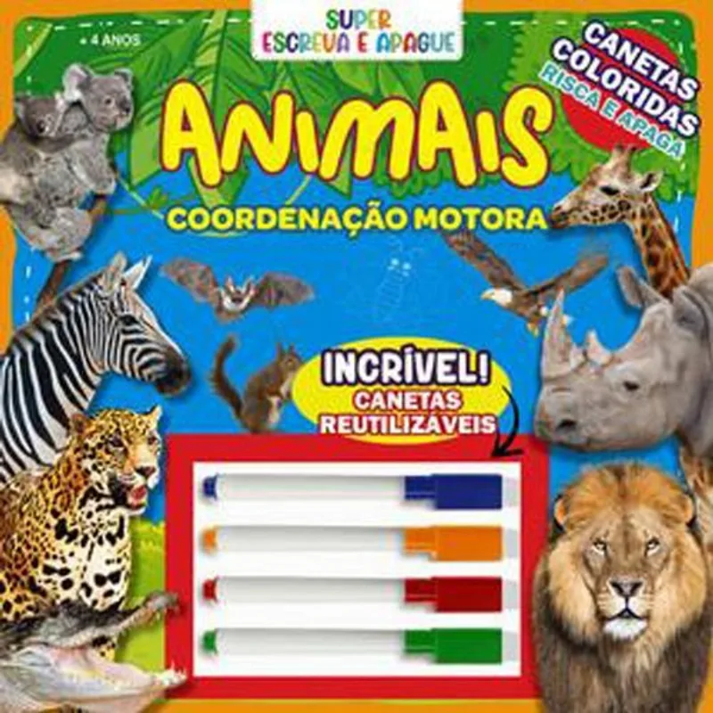 Livro Super Escreva E Apague Animais On Line (MP)