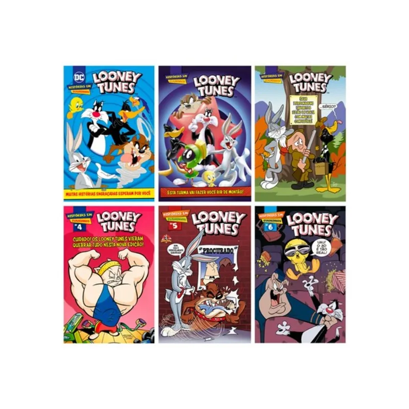 COMBO QUADRINHOS LOONEY TUNES - KIT COM 6 QUADRINHOS