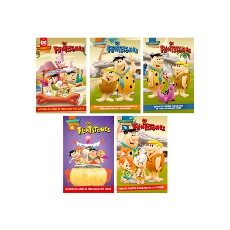 COMBO QUADRINHOS OS FLINTSTONES - KIT COM 5 QUADRINHOS