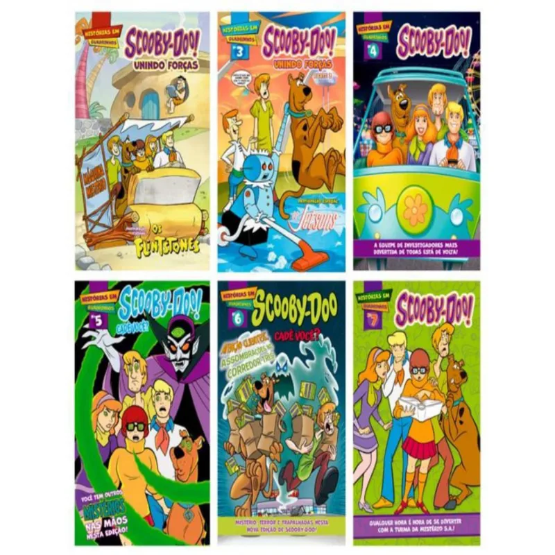 Combo Quadrinhos Scoobydoo 01 Kit Com 6 Quadrinhos