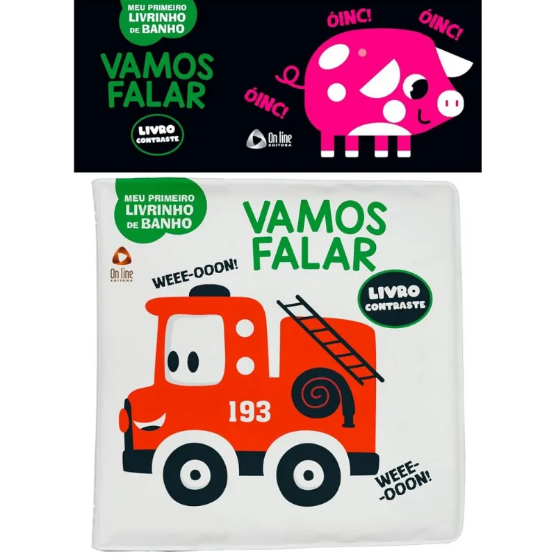 Meu Primeiro Livrinho de Banho Contraste - Carrinho