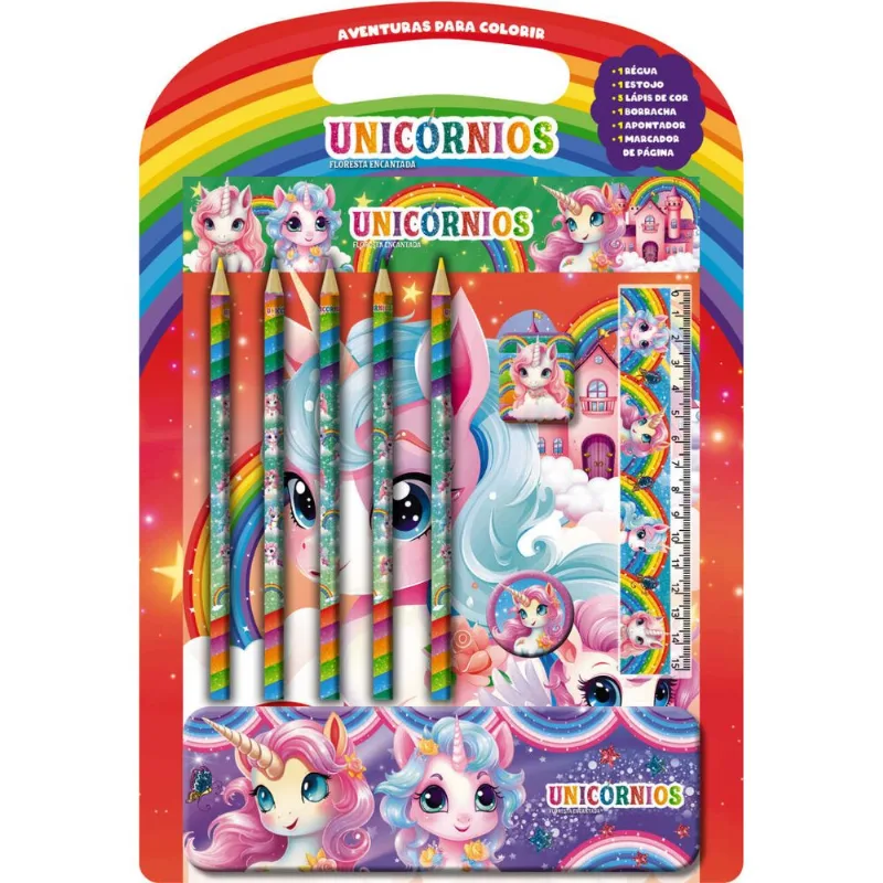 Unicórnios Aventuras para Colorir