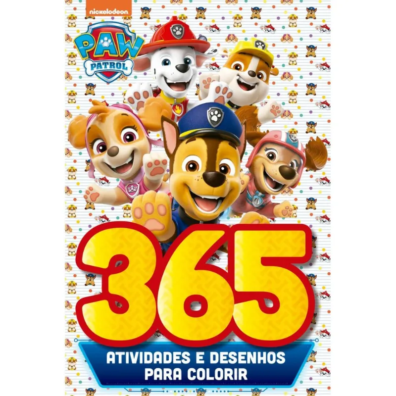 Patrulha Canina Livro 365 Atividades e Desenhos para Colorir