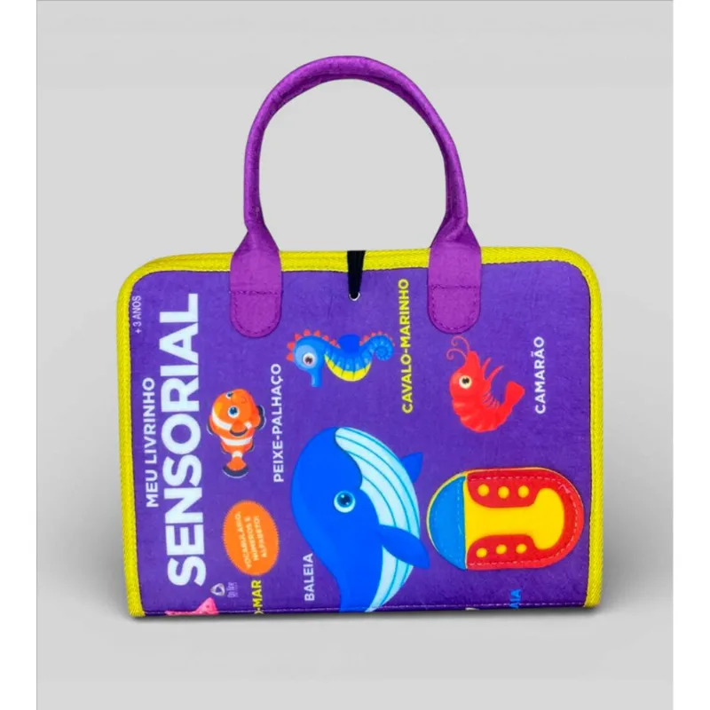 Meu Livrinho Sensorial Montessori Fundo do Mar Fundo do Mar