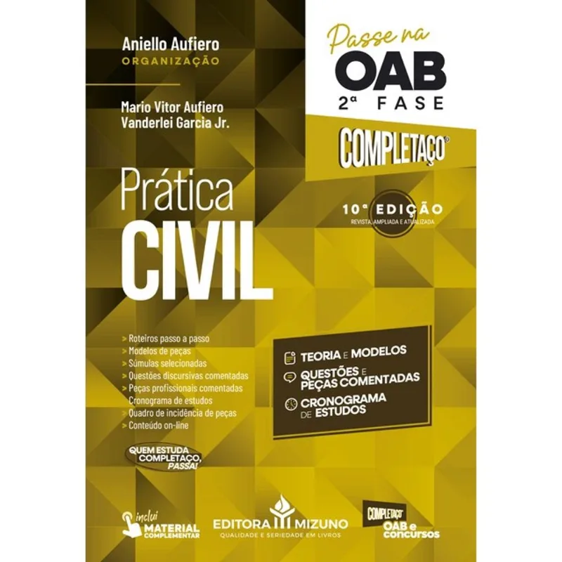 PRÁTICA CIVIL: PASSE NA OAB 2ª FASE - COMPLETAÇO® - 10ª EDIÇÃO