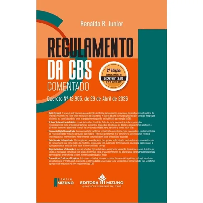 REGULAMENTO DA CBS COMENTADO - 2026