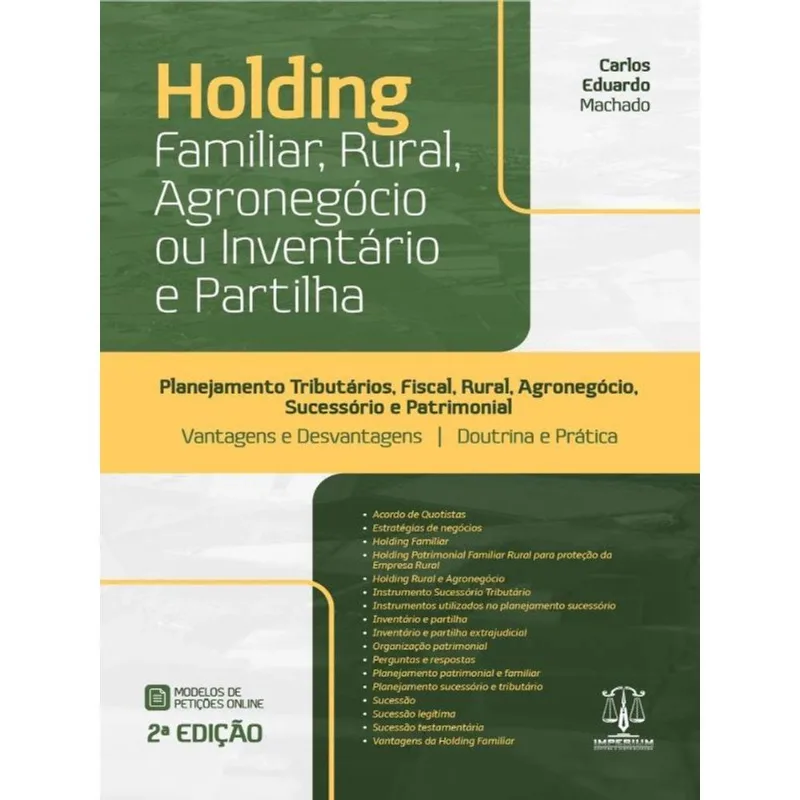HOLDING FAMILIAR, RURAL, AGRONEGÓCIO OU INVENTÁRIO E PARTILHA - 2023