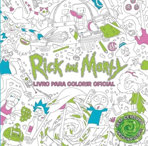 Rick And Morty Livro Para Colorir Oficial - LC