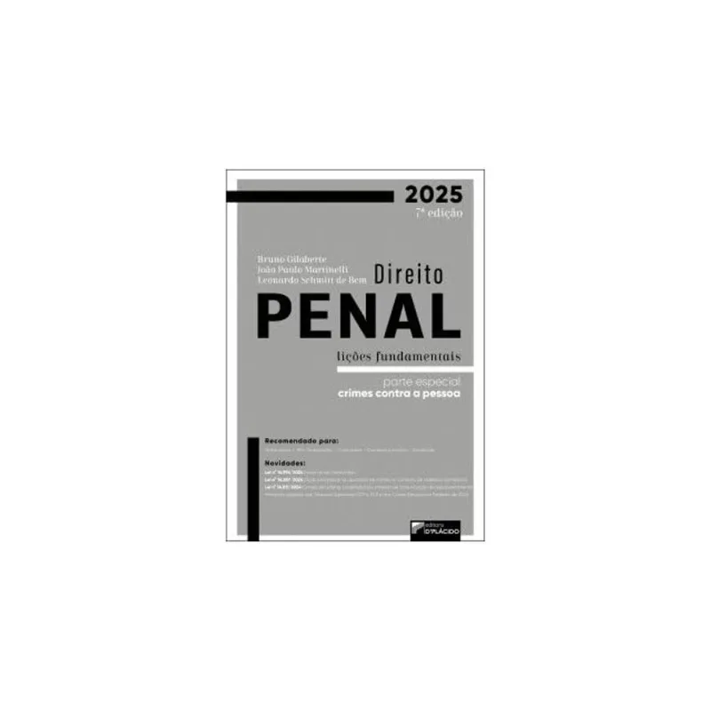 DIREITO PENAL - LIÇÕES FUNDAMENTAIS - 2025