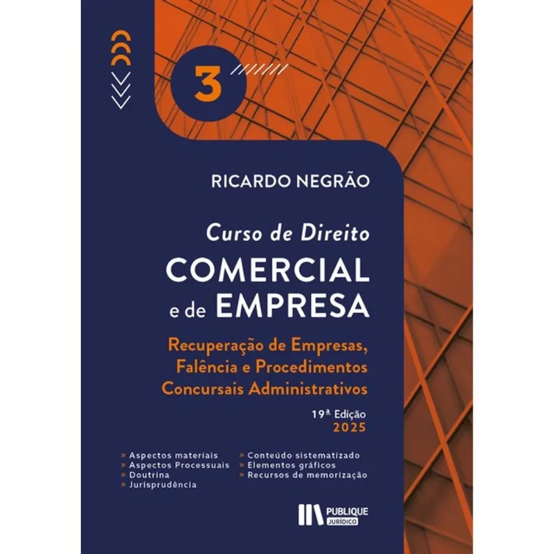 CURSO DE DIREITO COMERCIAL E DE EMPRESA - 2025 - VOL. 3