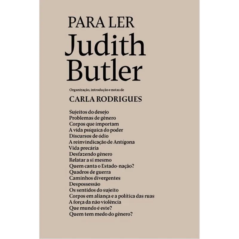 PARA LER JUDITH BUTLER