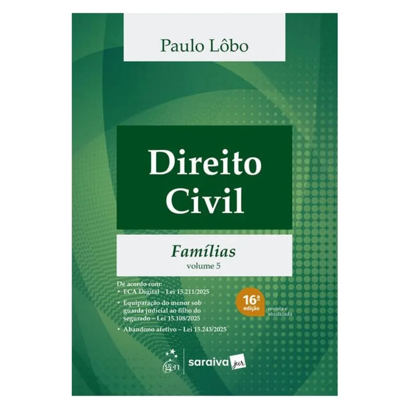 DIREITO CIVIL - FAMÍLIAS - VOL.5 - 16ª EDIÇÃO 2026