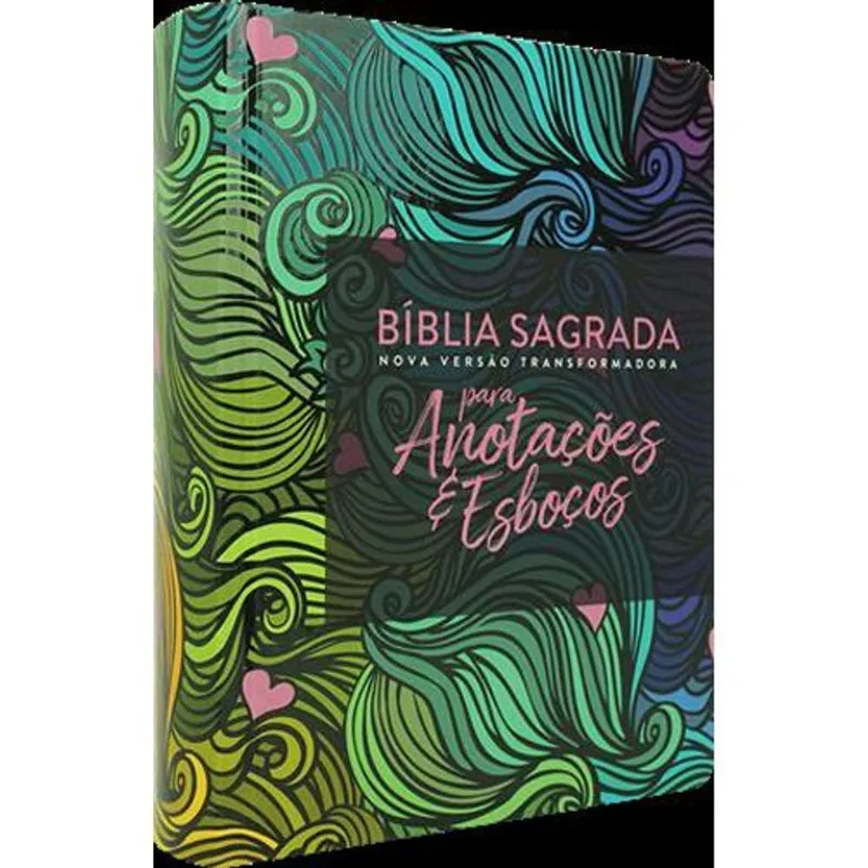 Livro Bíblia Sagrada Nova Versão Transformadora: Para Anotações E Esboço S Multicores Mundo Cristão (MP)
