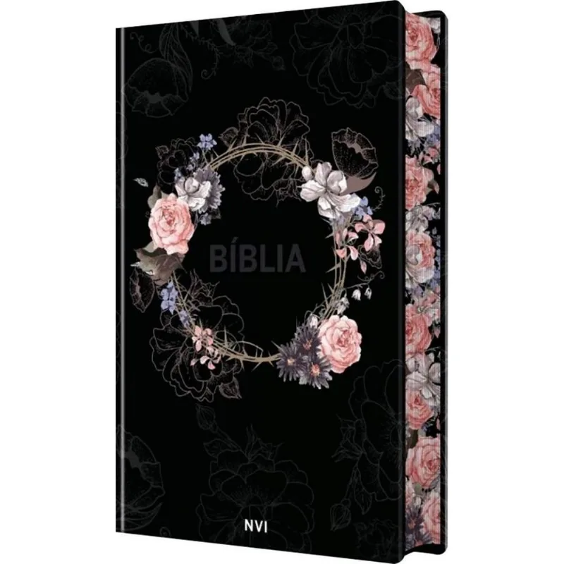 Bíblia Sagrada Nvi - Flores Preta