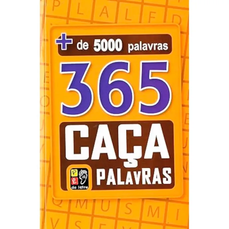 Livro 365 Caça Palavras Amarelo Editora Pé Da Letra (MP)