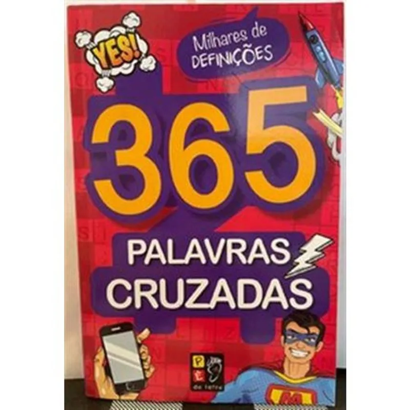 Livro 365 Palavras Cruzadas Rosa Escuro Pé Da Letra (MP)