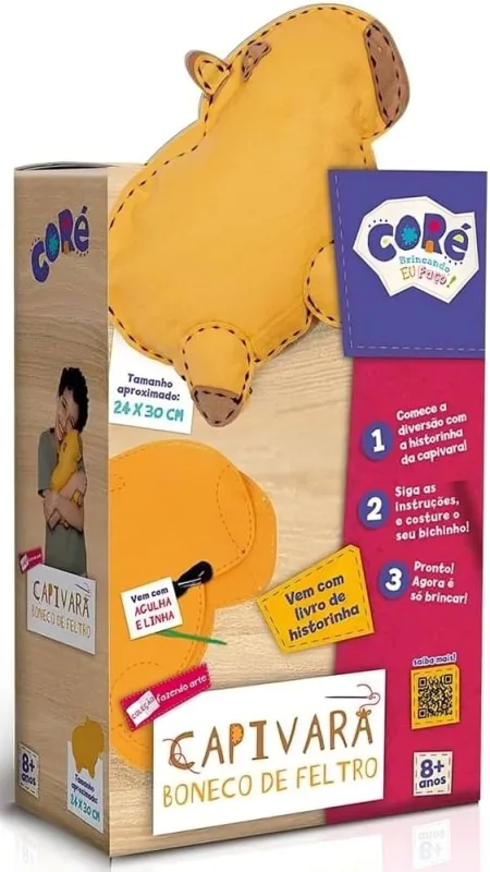 Boneco Capivara Feltro - LC