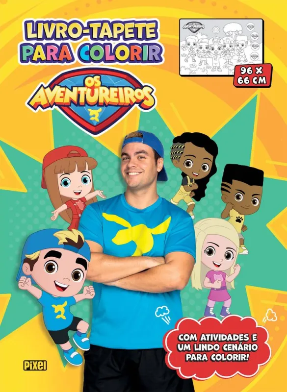 Livro-Tapete De Colorir - Os Aventureiros - Luccas Neto - LC