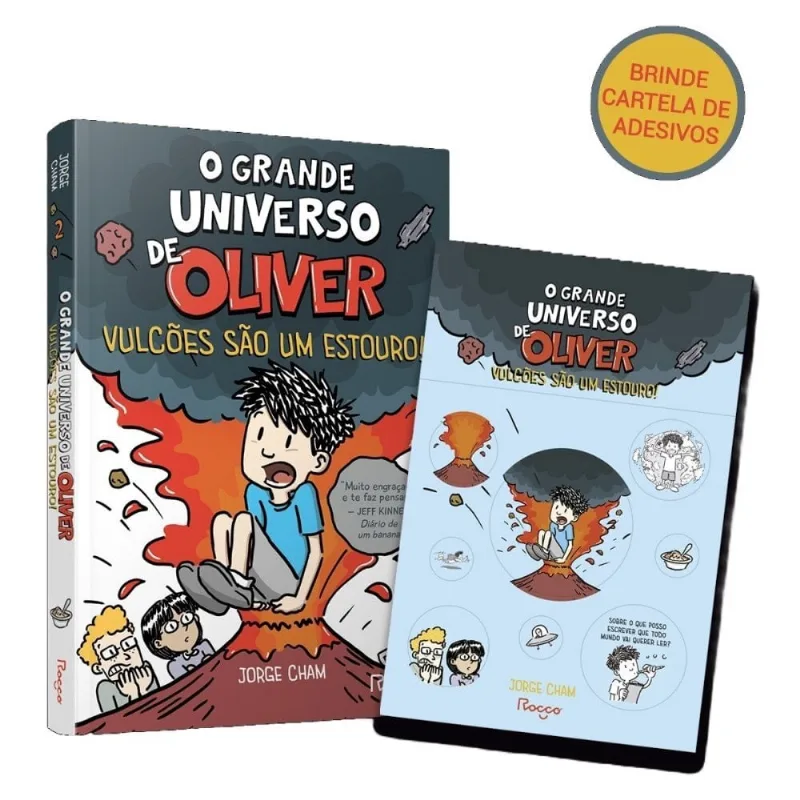 O Grande Universo De Oliver - Vulcões São Um Estouro (cartela De Adesivos)