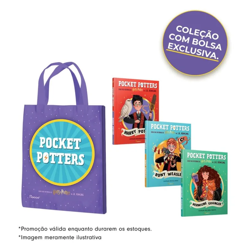 Coleção Pocket Potters (3 Livros Com Sacola) - LC - Livros