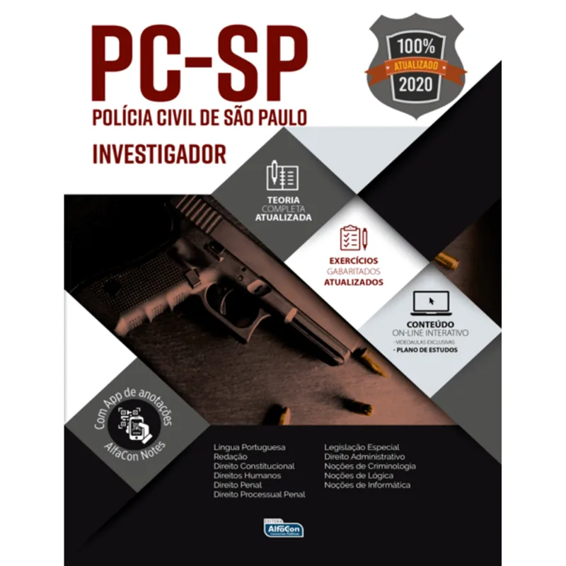 INVESTIGADOR DE POLÍCIA CIVIL DE SÃO PAULO - PC SP