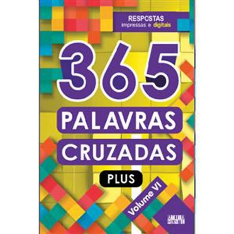 Livro 365 Palavras Cruzadas Plus Volume Vi Ciranda Cultural (MP)