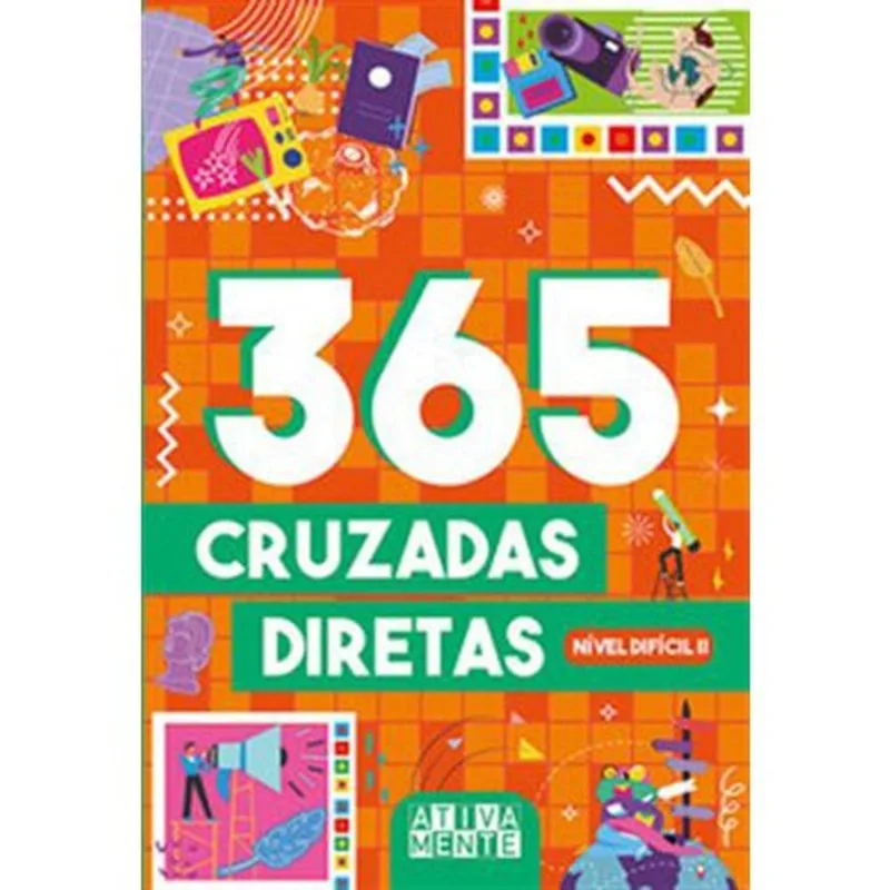 Livro 365 Cruzadas Diretas Nível Difícil Ii Ciranda Cultural (MP)