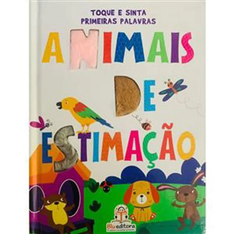 Livro Primeiras Palavras Com Toque E Sinta Animais De Estimação Blu (MP)