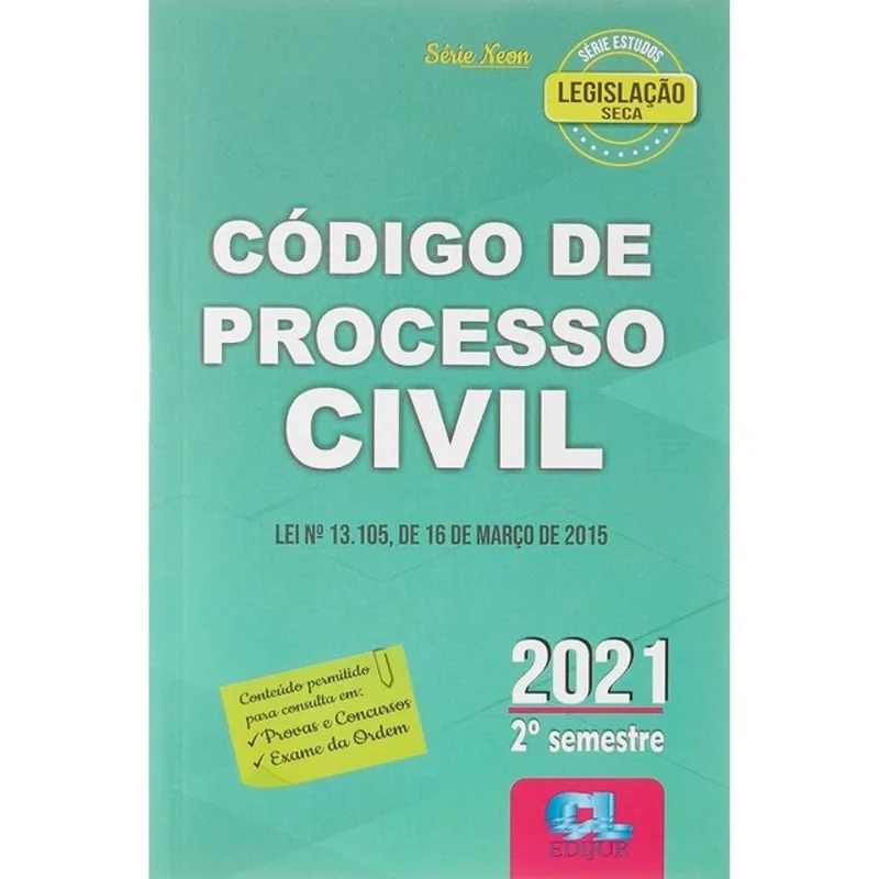 CÓDIGO DE PROCESSO CIVIL - 2º SEMESTRE/2021