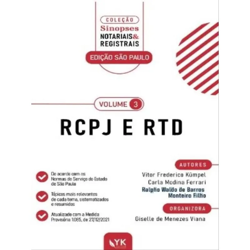 SINOPSES DE RCPJ E RTD - SINOPSES NOTARIAIS E REGISTRAIS - 2022 - VOL. 3