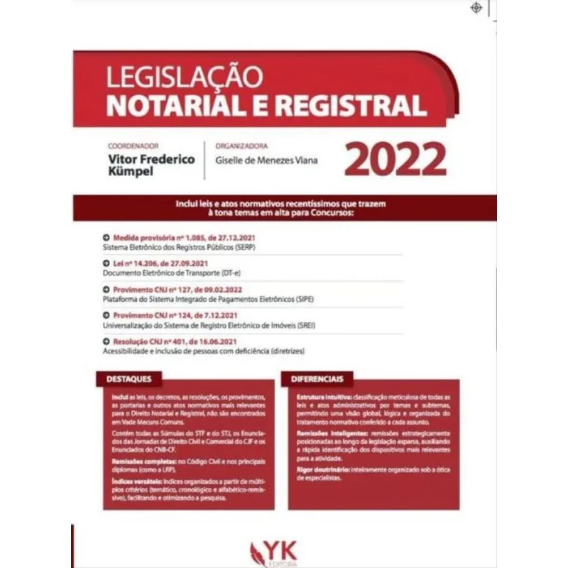 LEGISLAÇÃO NOTARIAL E REGISTRAL - 2022