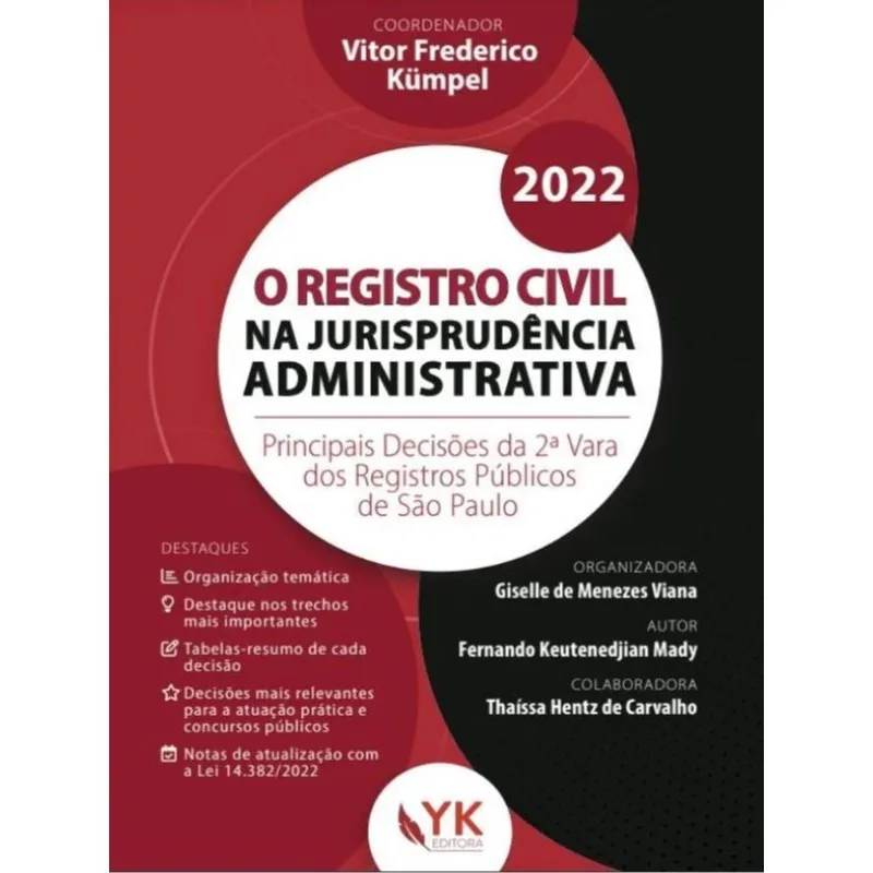 O REGISTRO CIVIL NA JURISPRUDÊNCIA ADMINISTRATIVA - 2022