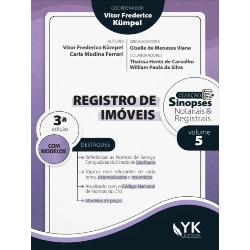 SINOPSES NOTARIAIS E REGISTRAIS - REGISTRO DE IMÓVEIS - 2023 - VOL. 5