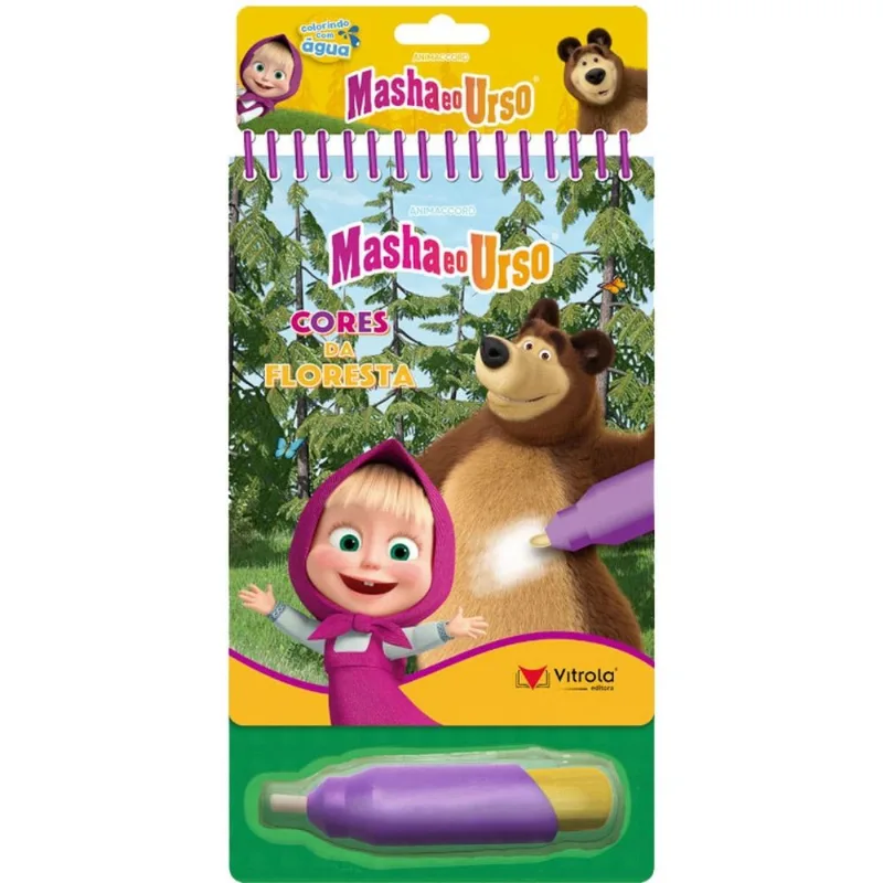 Aquabook Masha E O Urso Cores Da Floresta Vitrola (MP)