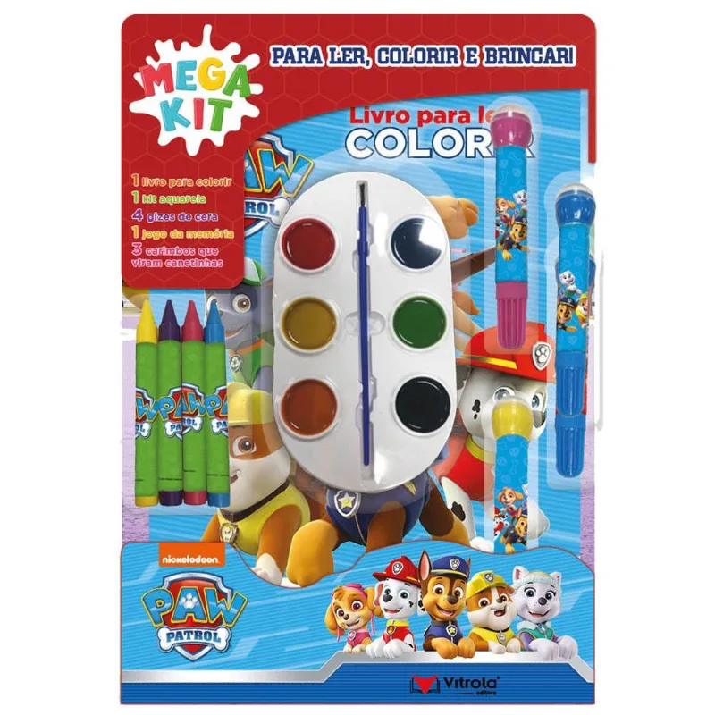 Kit Para Colorir Super Color Pack Patrulha Canina - Vitrola (MP)