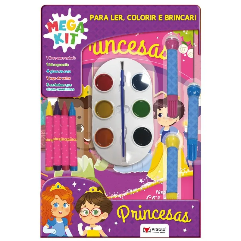 Livro Vitrola Super Color Pack Princesas (MP)
