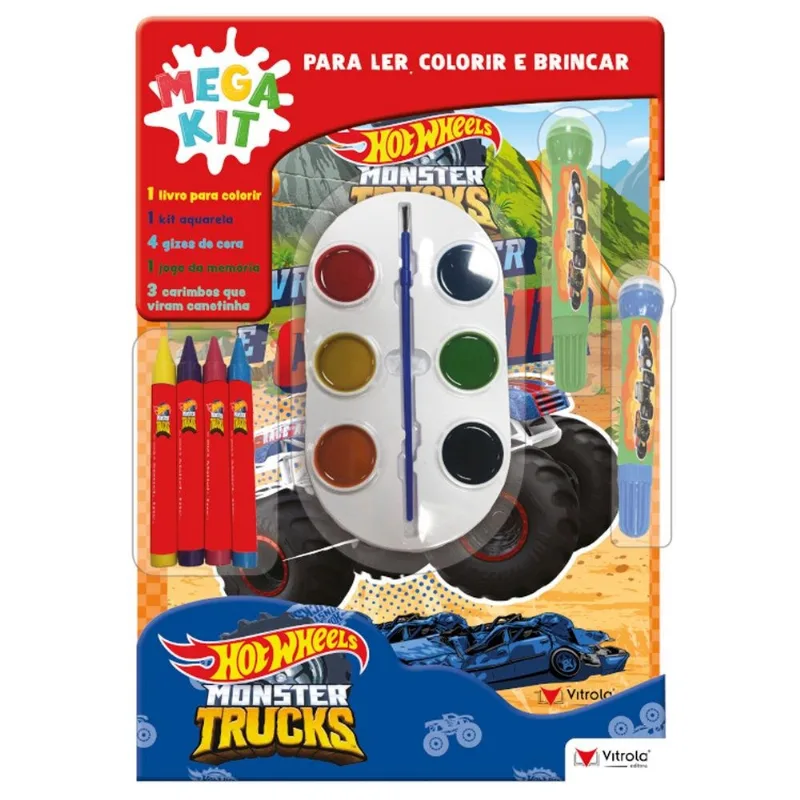 Livro Vitrola Super Color Pack Hot Wheels (MP)