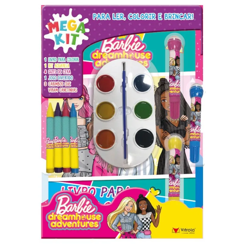 Kit Para Colorir Color Pack Barbie - Vitrola (MP)