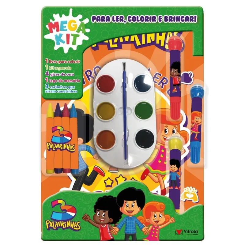 Livro Vitrola Super Color Pack 3 Palavrinhas (MP)