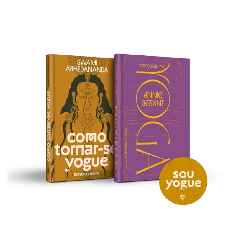 KIT YOGA ESSENCIAL + ADESIVO YOGUE (INTRODUÇÃO AO YOGA + COMO TORNAR-SE YOGUE)